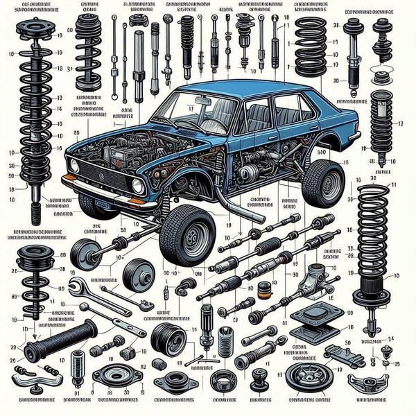 Quality car parts and tools display
